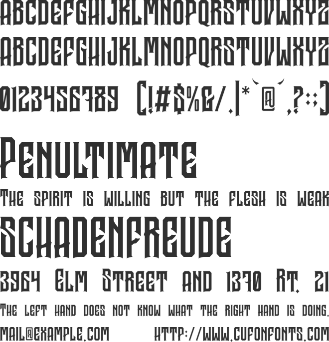 Garreng Personal Use font preview