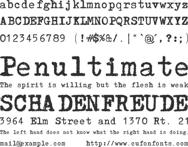 Lucznik 1303 font preview