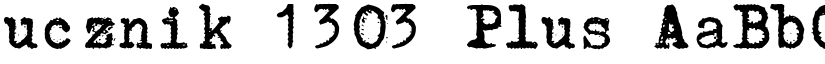 ucznik 1303 Plus font