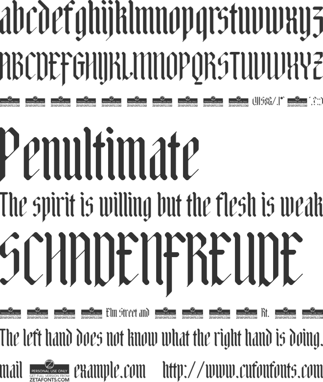 Adlibitum font preview