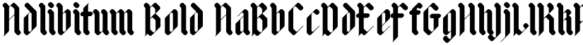 Adlibitum Bold font