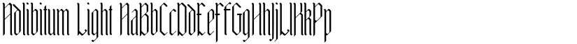 Adlibitum Light font