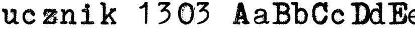 ucznik 1303 font