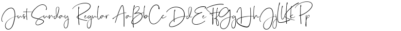 Just Sunday Regular font