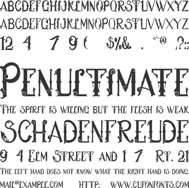 Hukiran font preview