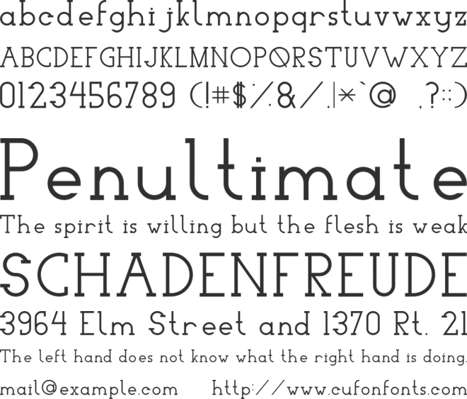 Woolacombe font preview