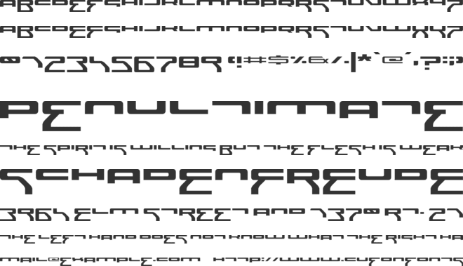 Surgeon font preview
