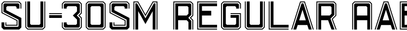 SU-30SM Regular font