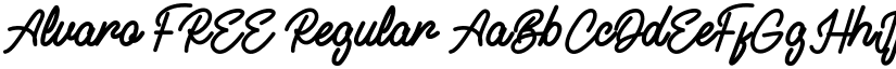 Alvaro FREE Regular font