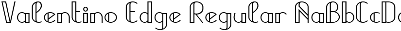 Valentino Edge Regular font