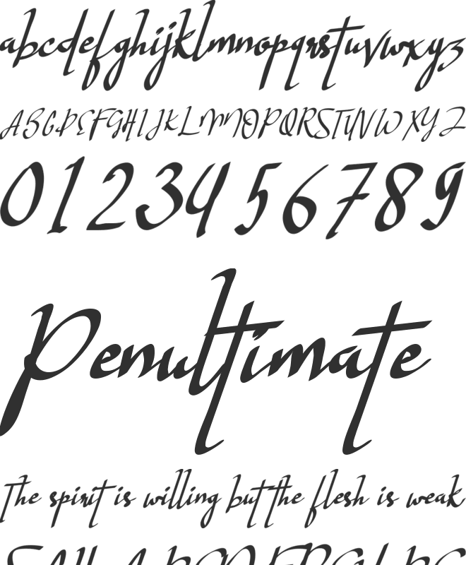 Hastagram Personal font preview
