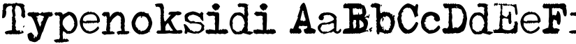 Typenoksidi font