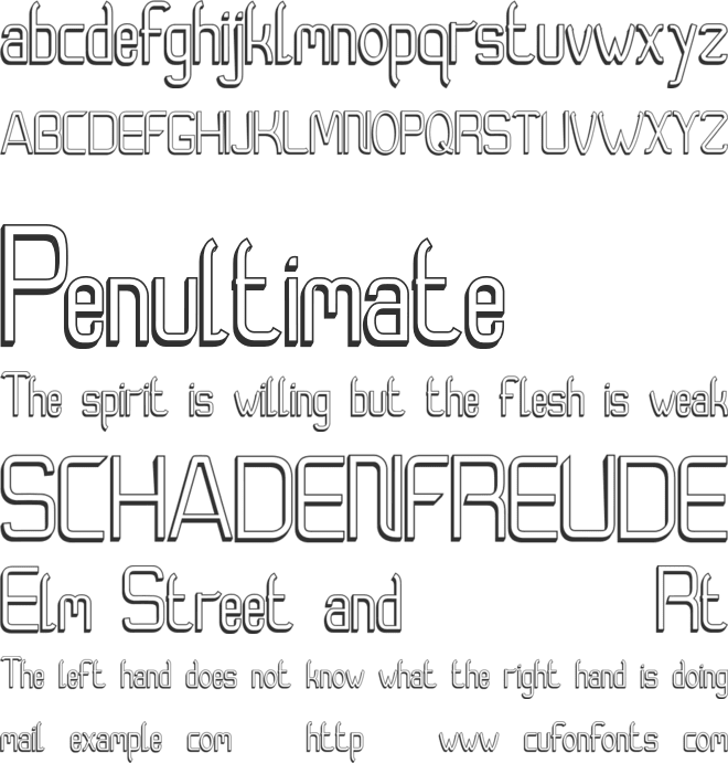Moedyningsih_Shadow font preview