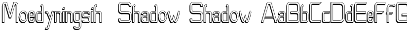 Moedyningsih_Shadow Shadow font