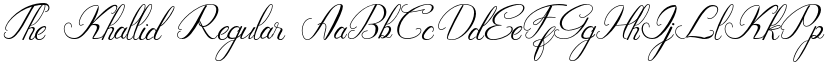 The_Khallid Regular font