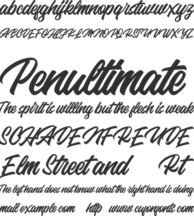 Backhill Free Version font preview