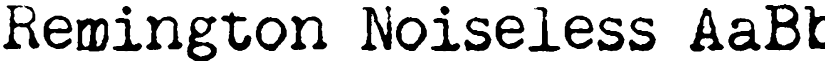 Remington Noiseless font
