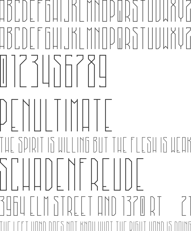 MadHouse font preview