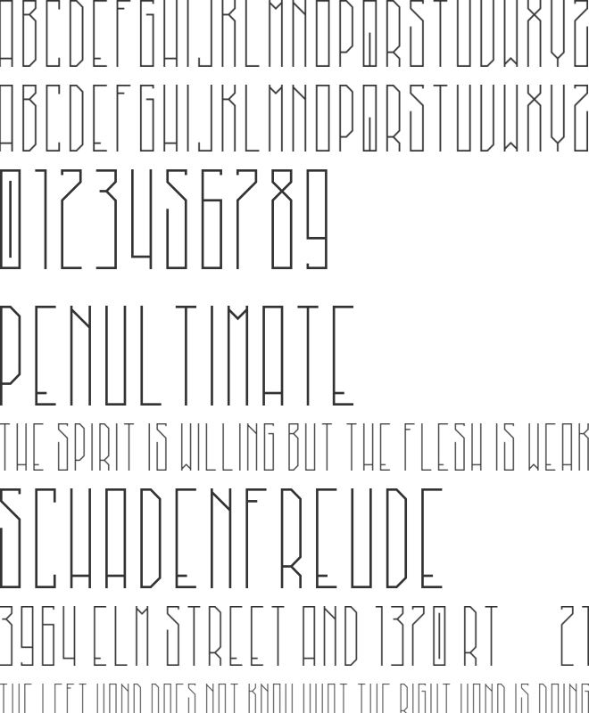 MadHouse font preview
