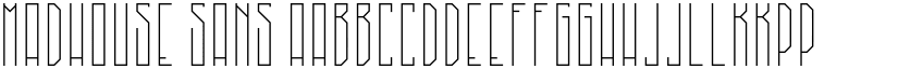 MadHouse Sans font