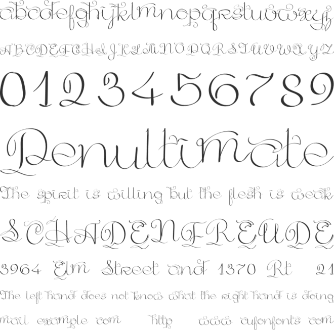 GoldenAge font preview