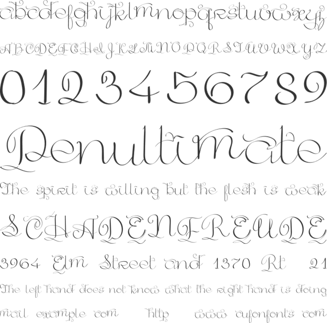 GoldenAge font preview