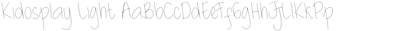 Kidosplay Light font