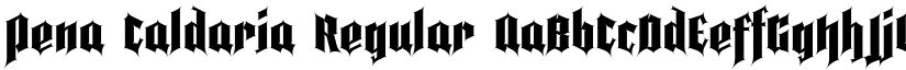 Pena Caldaria Regular font