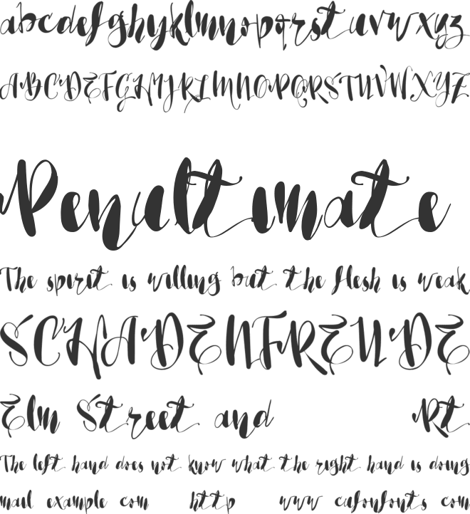 Bela Vista font preview