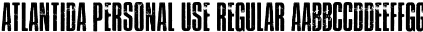 Atlantida PERSONAL USE Regular font