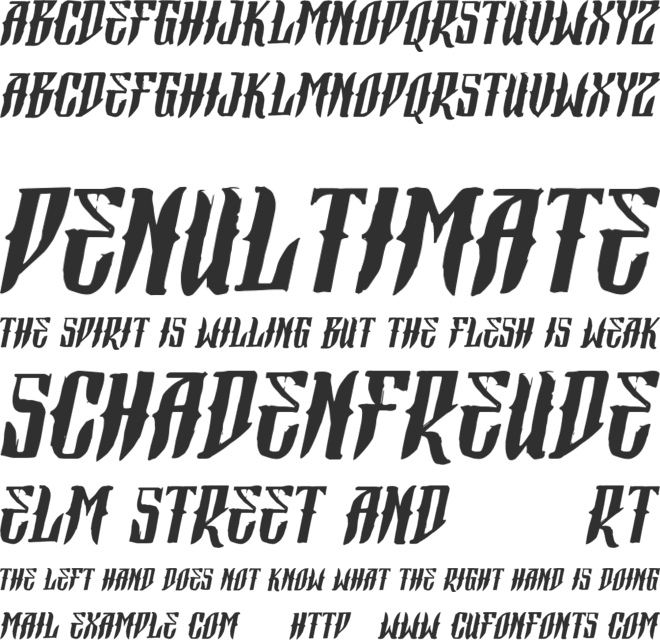 Vtks Morphetics 2 font preview