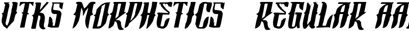 Vtks Morphetics 2 Regular font