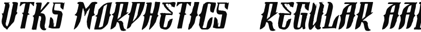 Vtks Morphetics 2 font download
