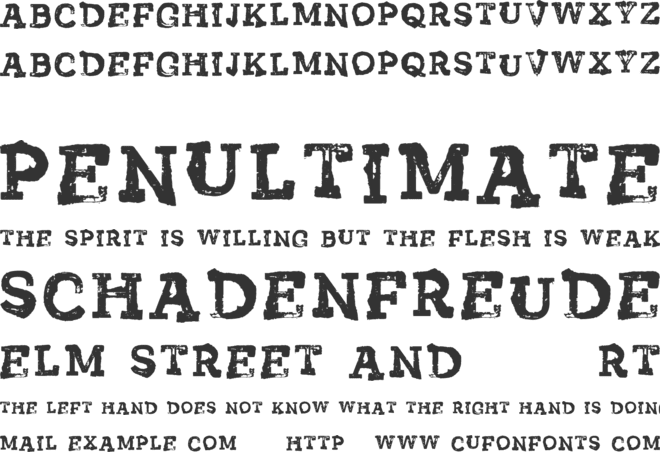 Vtks Sportage font preview