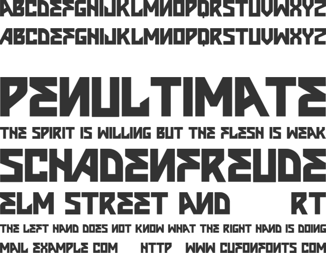 VTKS INSONE font preview