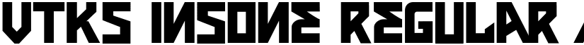 VTKS INSONE Regular font