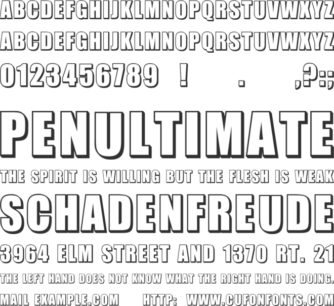 Invited font preview