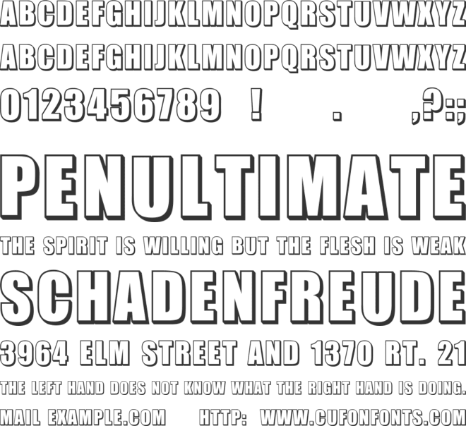 Invited font preview