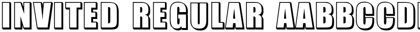 Invited Regular font