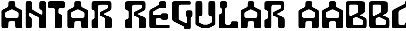 Antar Regular font