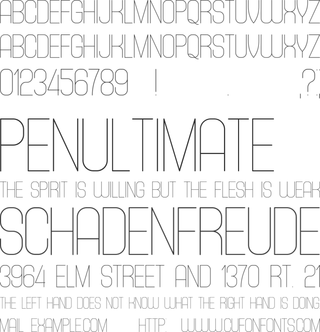 Equality font preview