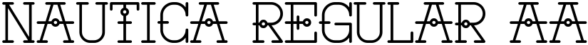 Nautica Regular font