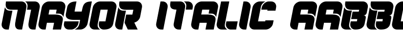 Mayor Italic font