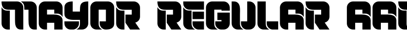 Mayor Regular font