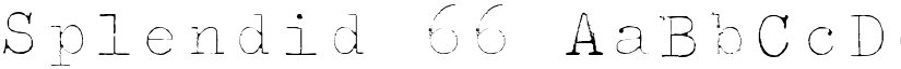 Splendid 66 font