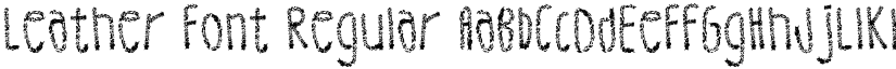 Leather Font Regular font
