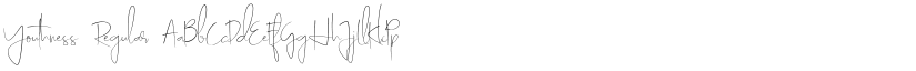 Youthness Regular font