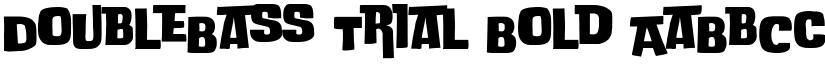 DoubleBass Trial Bold font