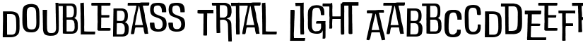DoubleBass Trial Light font