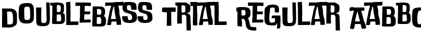 DoubleBass Trial Regular font